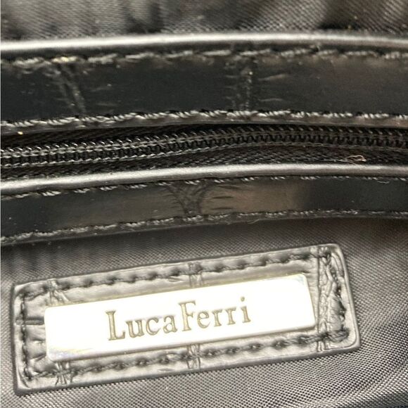 Luca Ferri Black Snake Print Shoulderbag - Picture 9 of 13